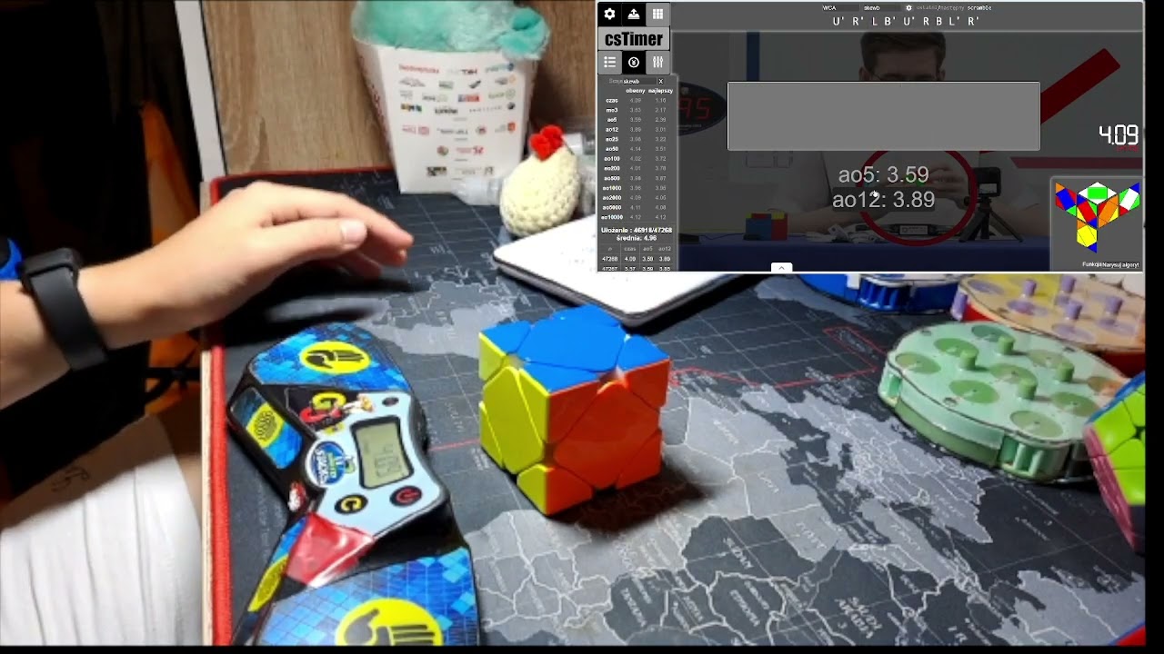 Solving skewb until Polish Championship Day  85 avg 3.25