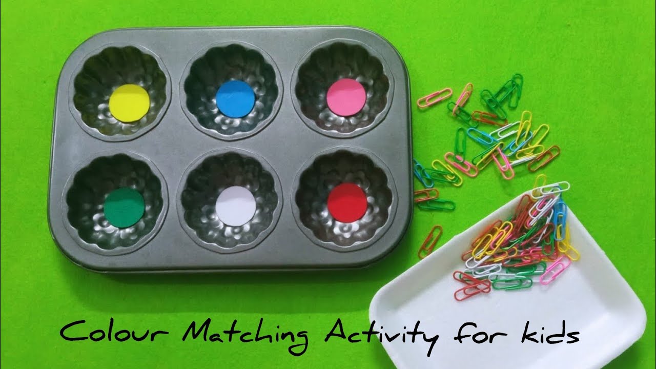 Colour Matching Activity For kids In Montessori, Pre school, Play Group,kindergarten And Nursery