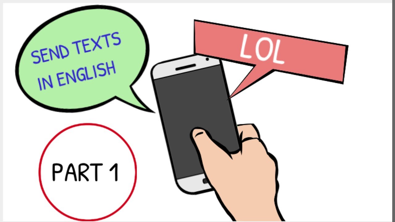 Learn How to Send Texts in English //English Slang and Texting //Part 1 //  Intermediate English