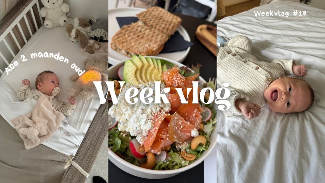 In eigen bedje slapen, 2 maanden oud en veel geshopt | WEEKVLOG #18