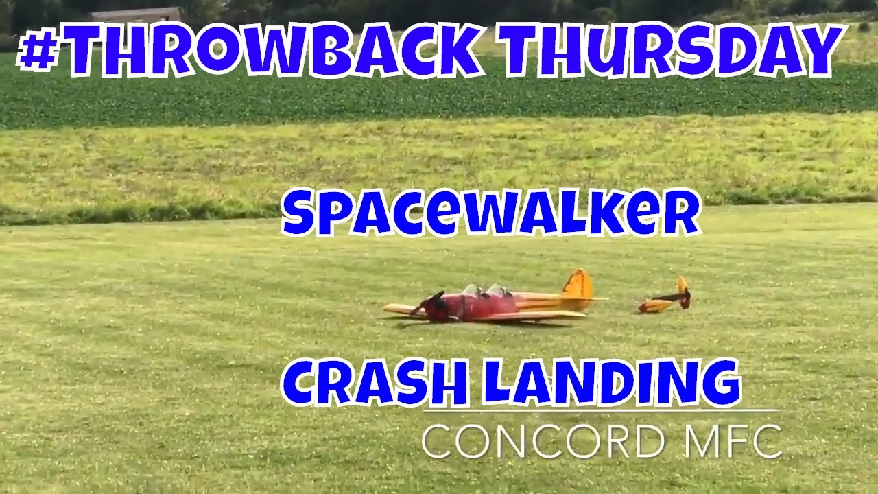 Seagull Spacewalker RC Plane CRASH Large Scale #ThrowbackThursday