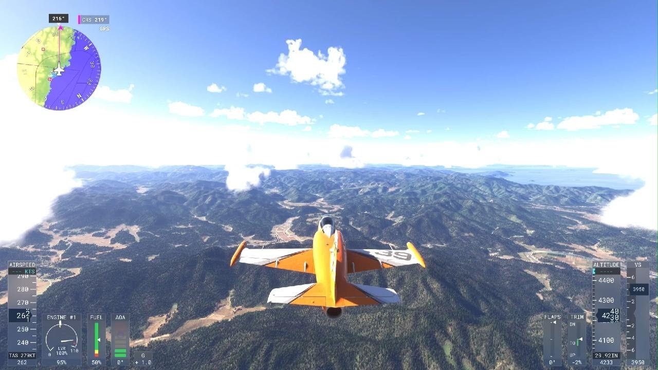 Microsoft Flight Simulator 2024　石見から山口宇部