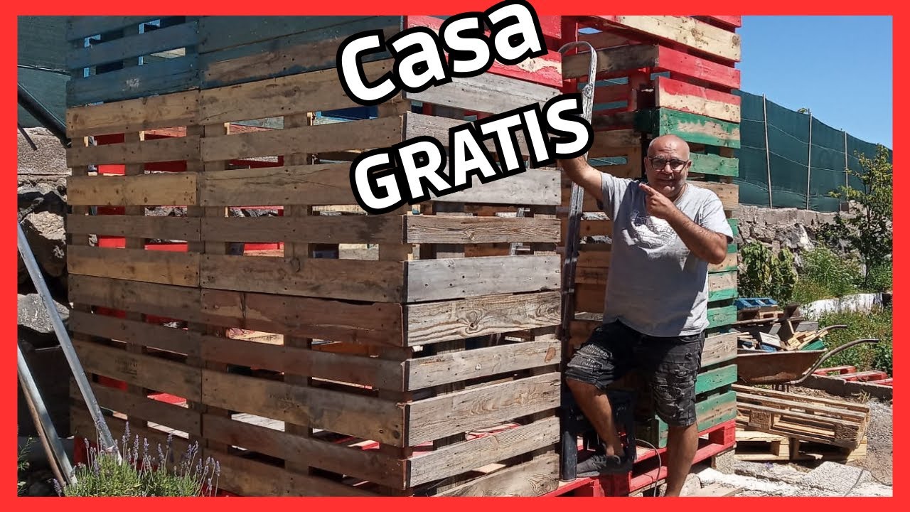 🏠 Como hacer una CABAÑA de MADERA con palets ➕ (Truco Final)....1️⃣ Capítulo