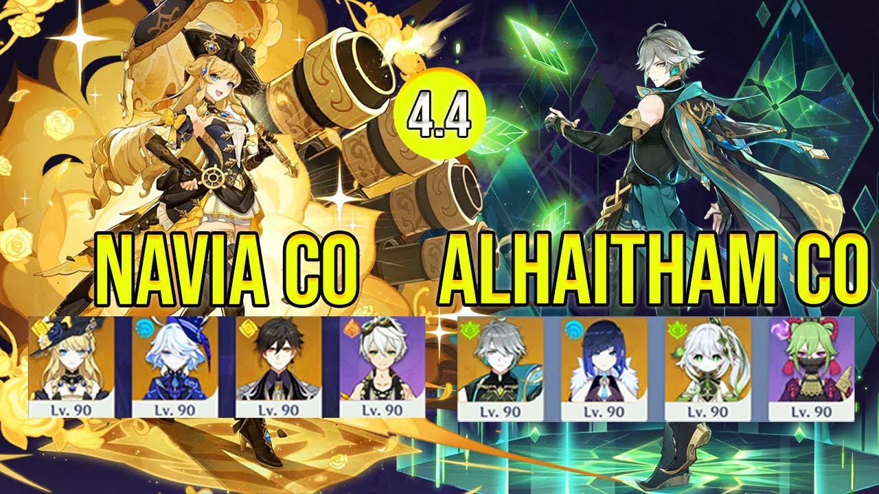 Navia C0 & Alhaitham C0 SPiral abyss floor 12 genshin impact