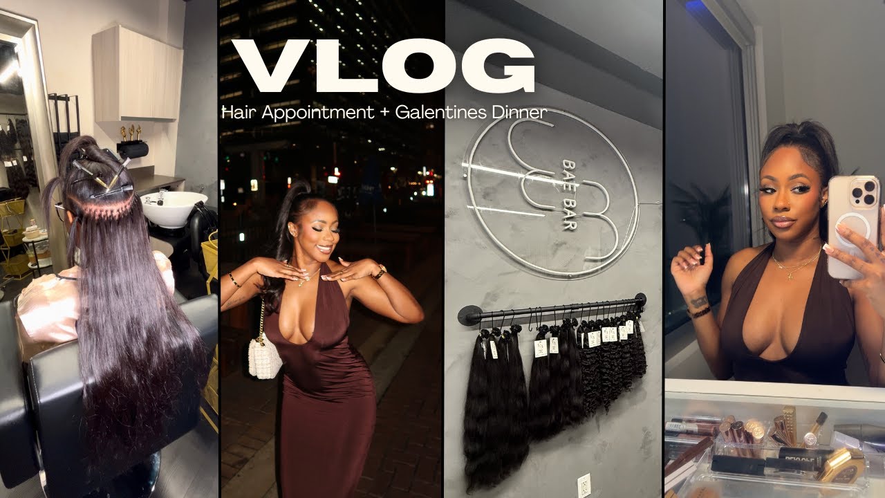 Weekly Vlog | K Tips Hair Installation | Galentines Dinner | Worst Service In Houston!