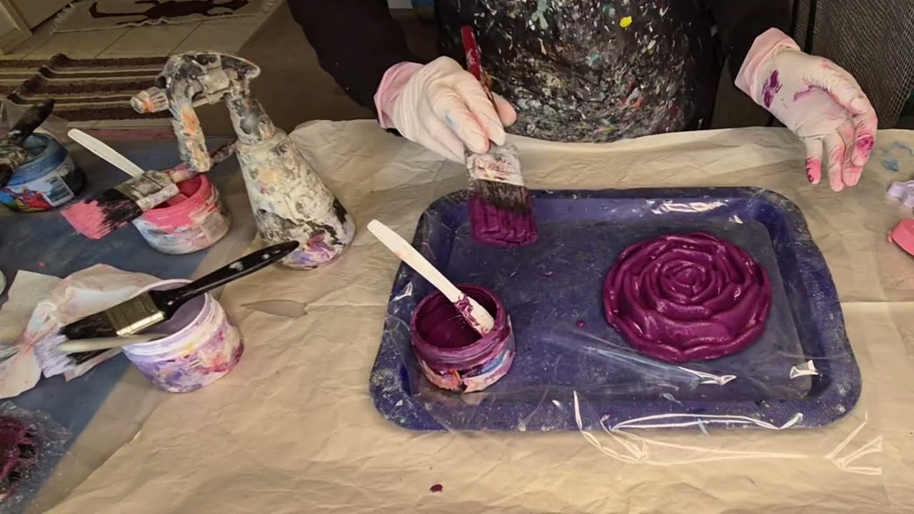 2-minute Concrete Wall Art - Concrete Rose