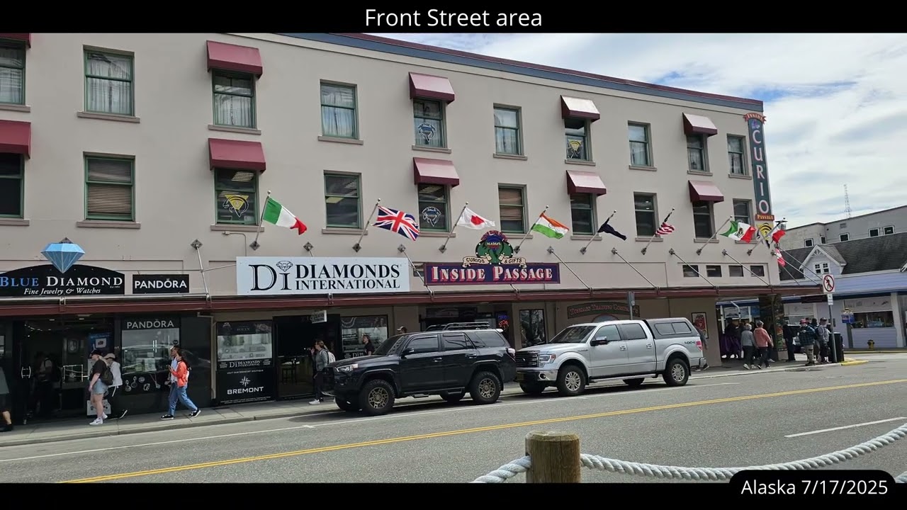 Front Street area in Ketchikan Alaska