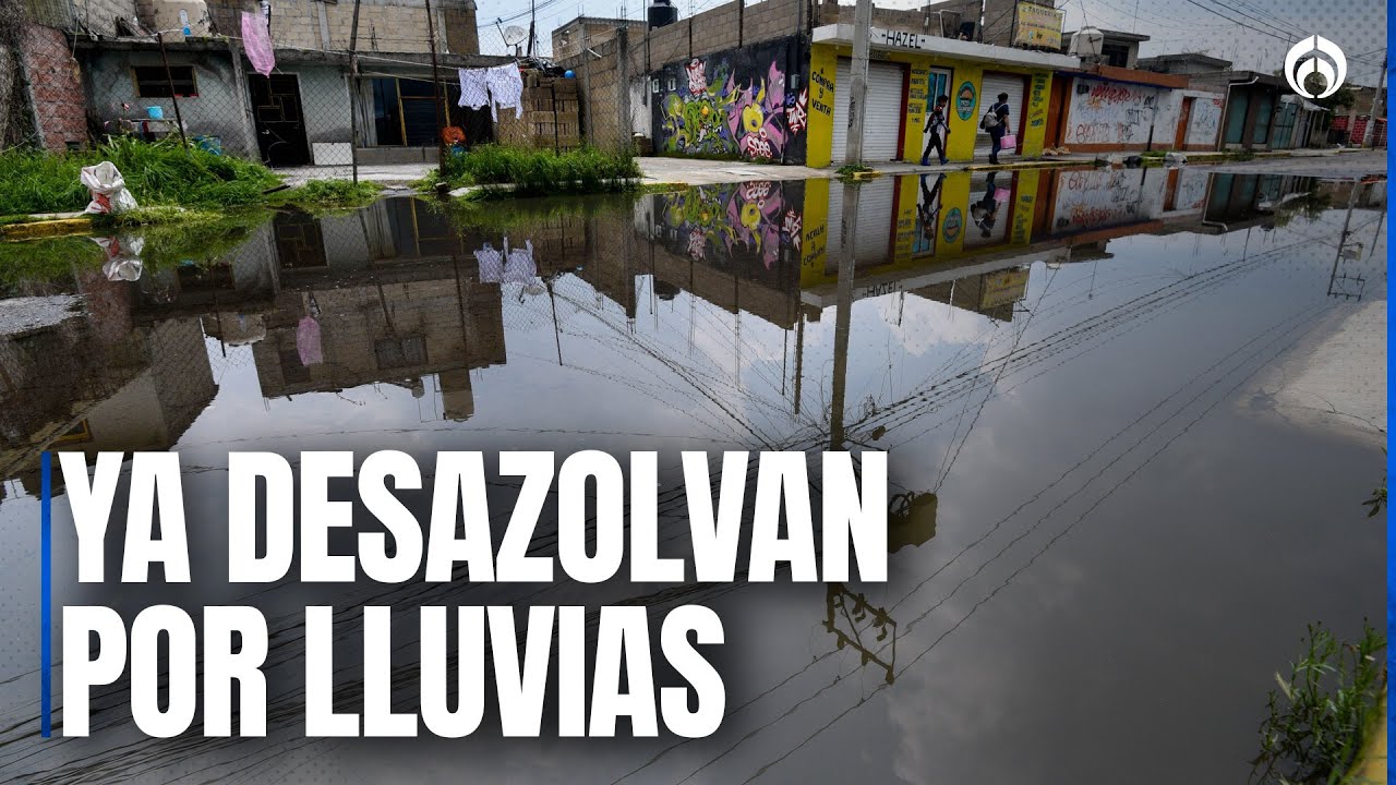 Lluvias en la CDMX paralizan vialidades en Zaragoza y zona sur