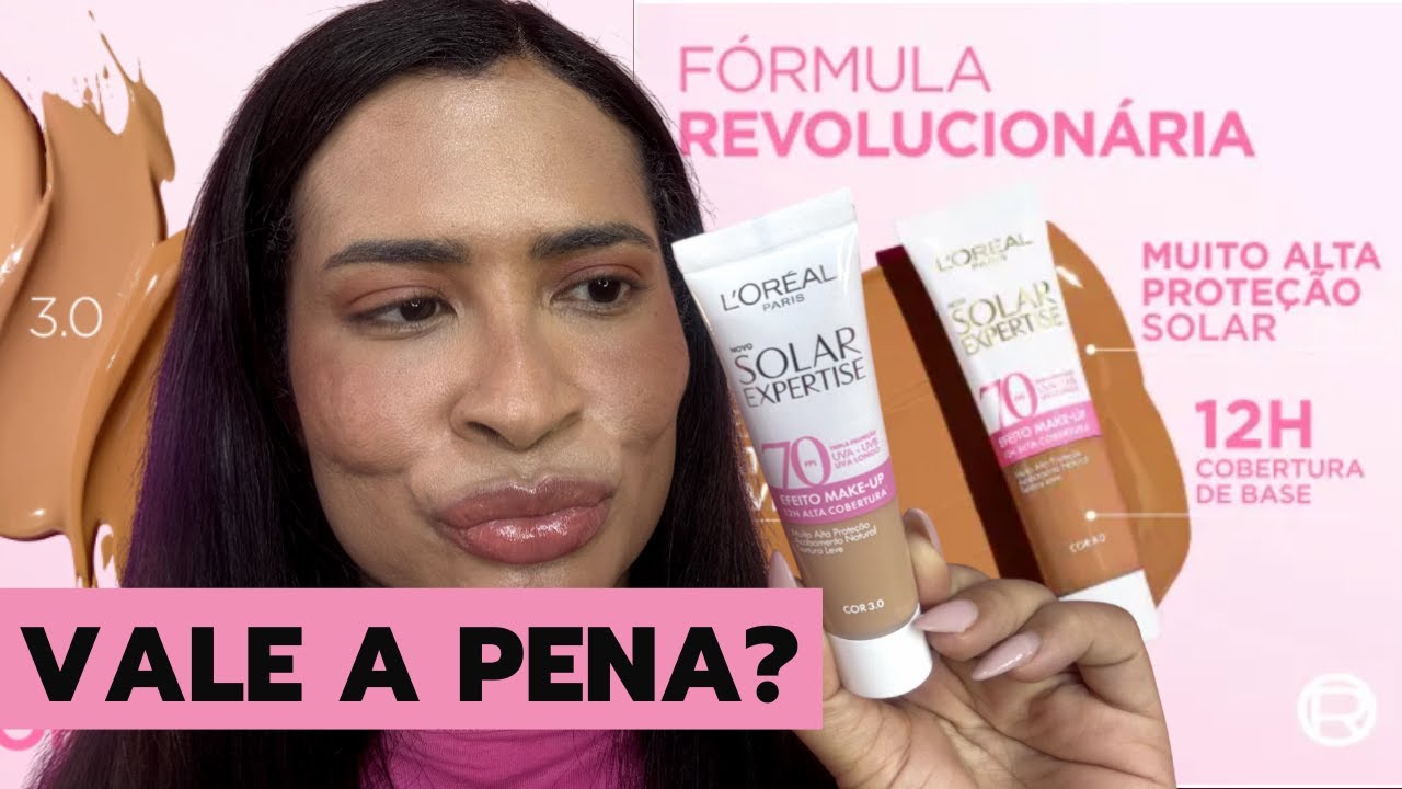 PROTETOR SOLAR com COR  L'ORÉAL EXPERTISE  EFEITO MAKE-UP COM COR FPS 70 - DENI DIAMOND