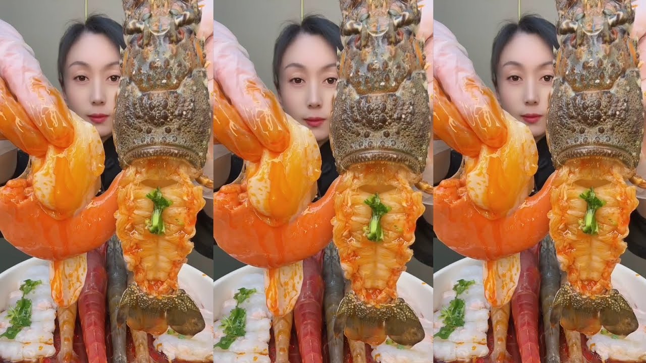 Yummy #573 Eat Lobster 🦞, Shrimp 🍤🦐, ..{ seafood 🦐 🦐 } #mukbang #seafood #yummyfood 