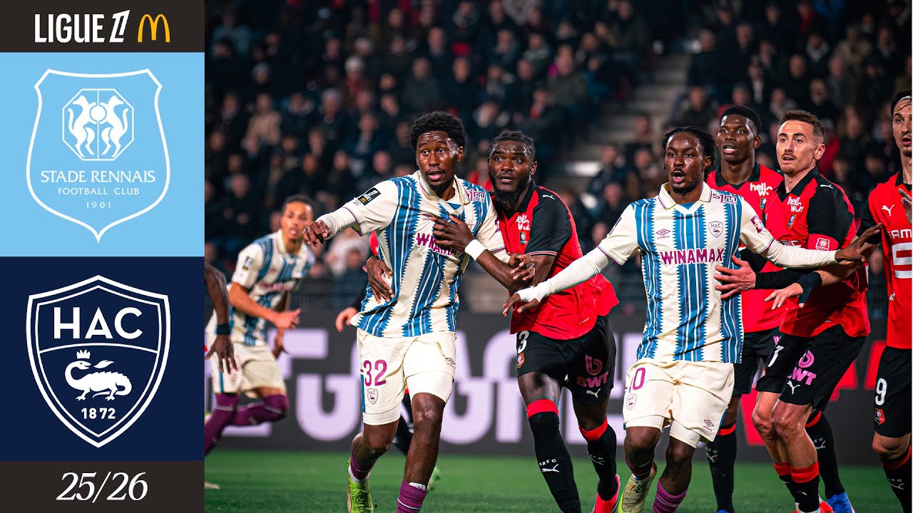 ⚽️ Résumé : Stade Rennais FC - HAC (1-1) I J18 - L1 McDonald's 2025-2026