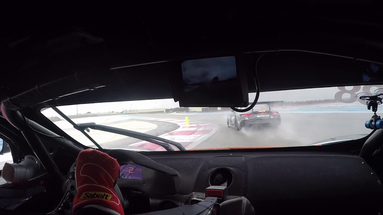 Mclaren 650 GT3 in the wet @ Paul Ricard 2017