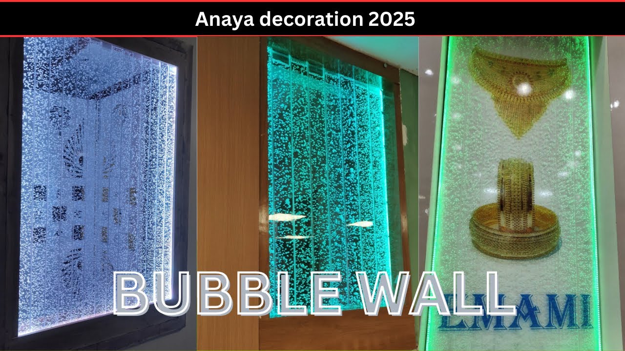 High-Quality LED Water Bubble Wall Fountain | Bubble Wall Design Price | Anaya Decoration | 2025