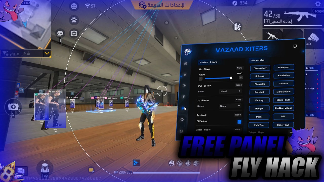 FREE FIRE PC PANEL OB52 UPDATED💻 PULL ENEMY 🎯 FAST FIRE | SPEED | DOWN |100% ANTIBAN✅| VAZAAD XITERS