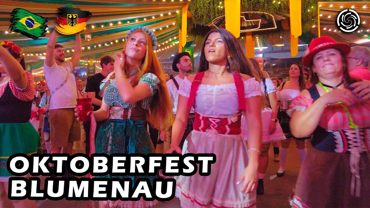 🇧🇷 OKTOBERFEST 🇩🇪 BLUMENAU 2023 Walking Tour — Santa Catarina, Brazil — Southern Brazil 【 4K UHD 】