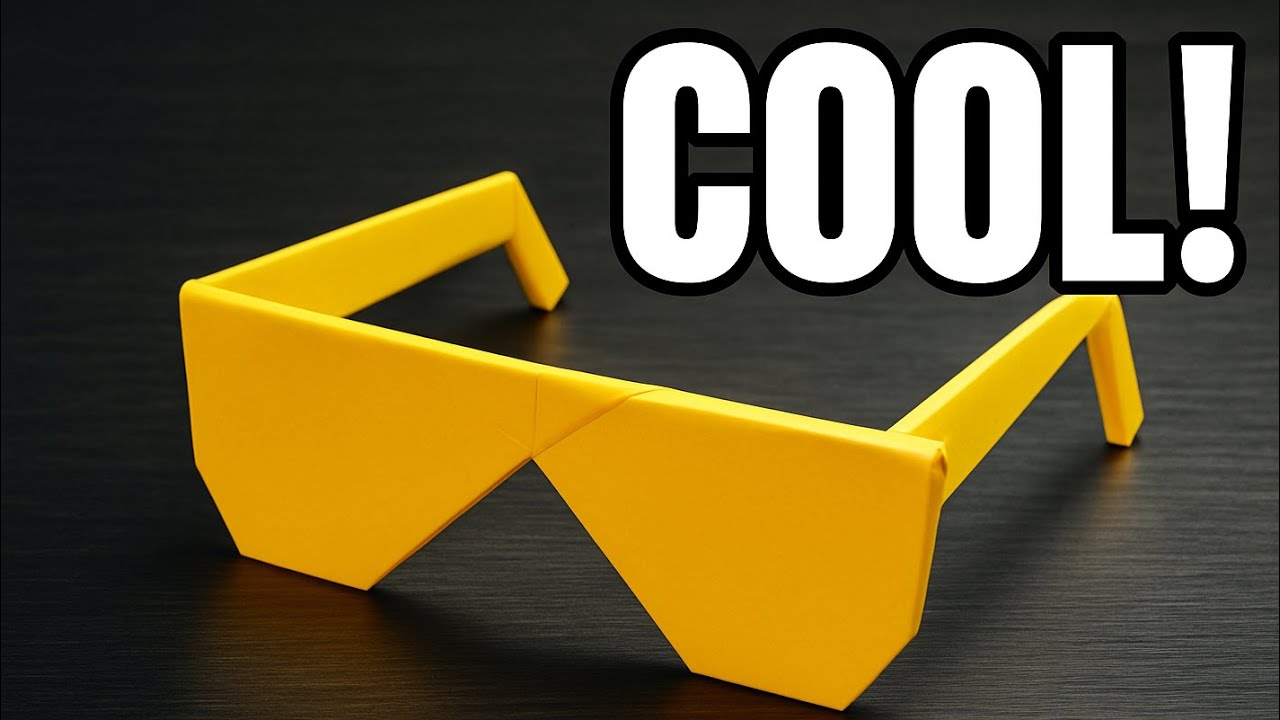 ESPECTACULARES LENTES DE PAPEL PARA VERTE MUY COOL | ORIGAMI FACIL
