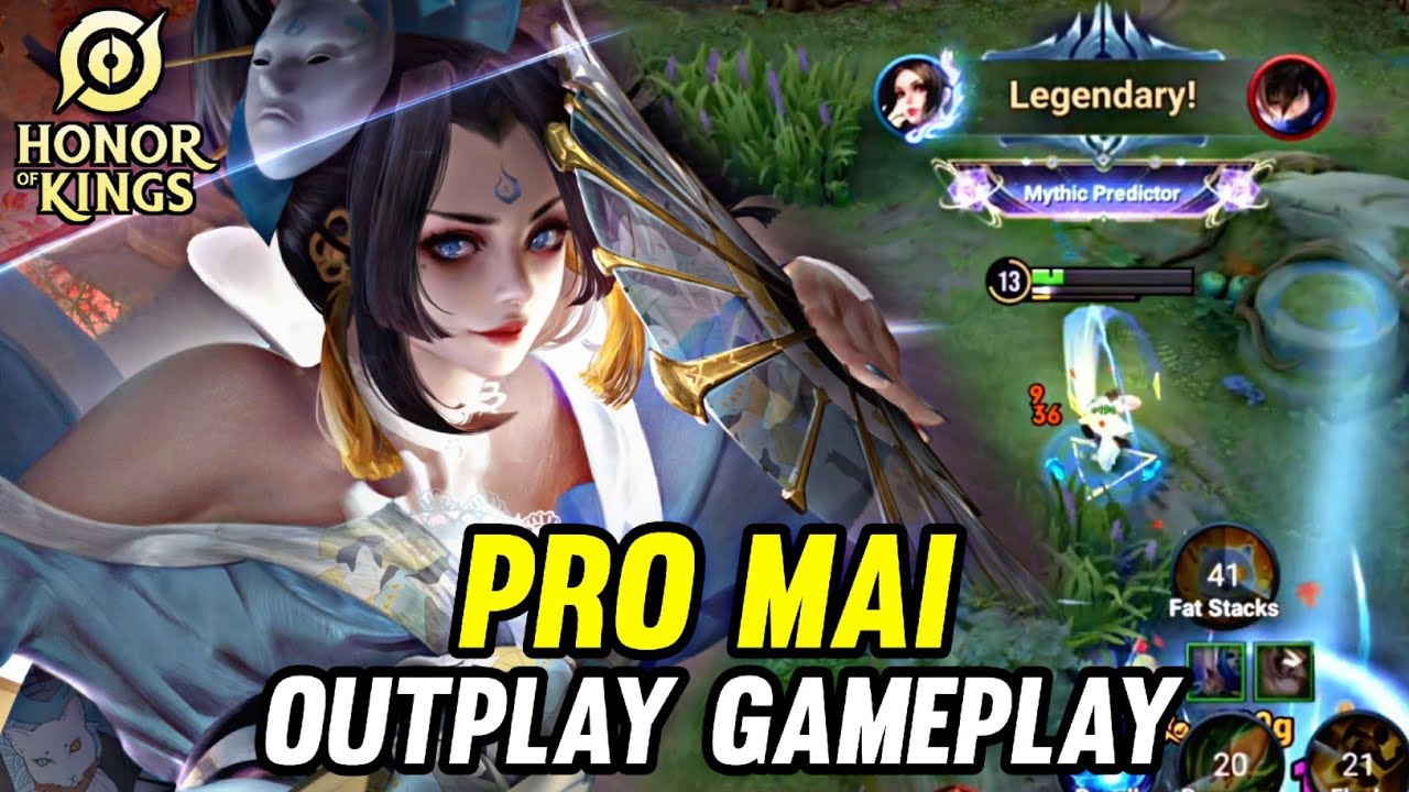 HOK : PRO MAI SHIRANUI OUTPLAY GAMEPLAY - HONOR OF KINGS