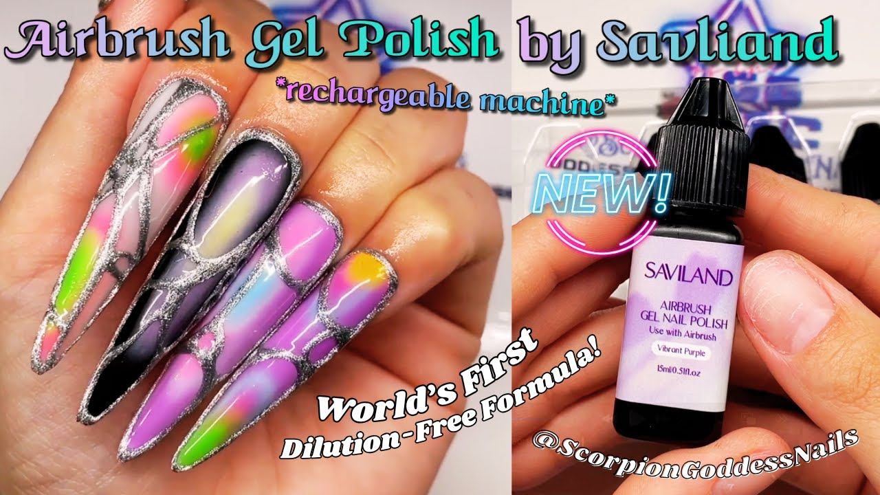 Ep. 0356 | Aura Nails, Silver Metal feat. @savilandofficial Airbrush + Dilution-Free Airbrush Gels