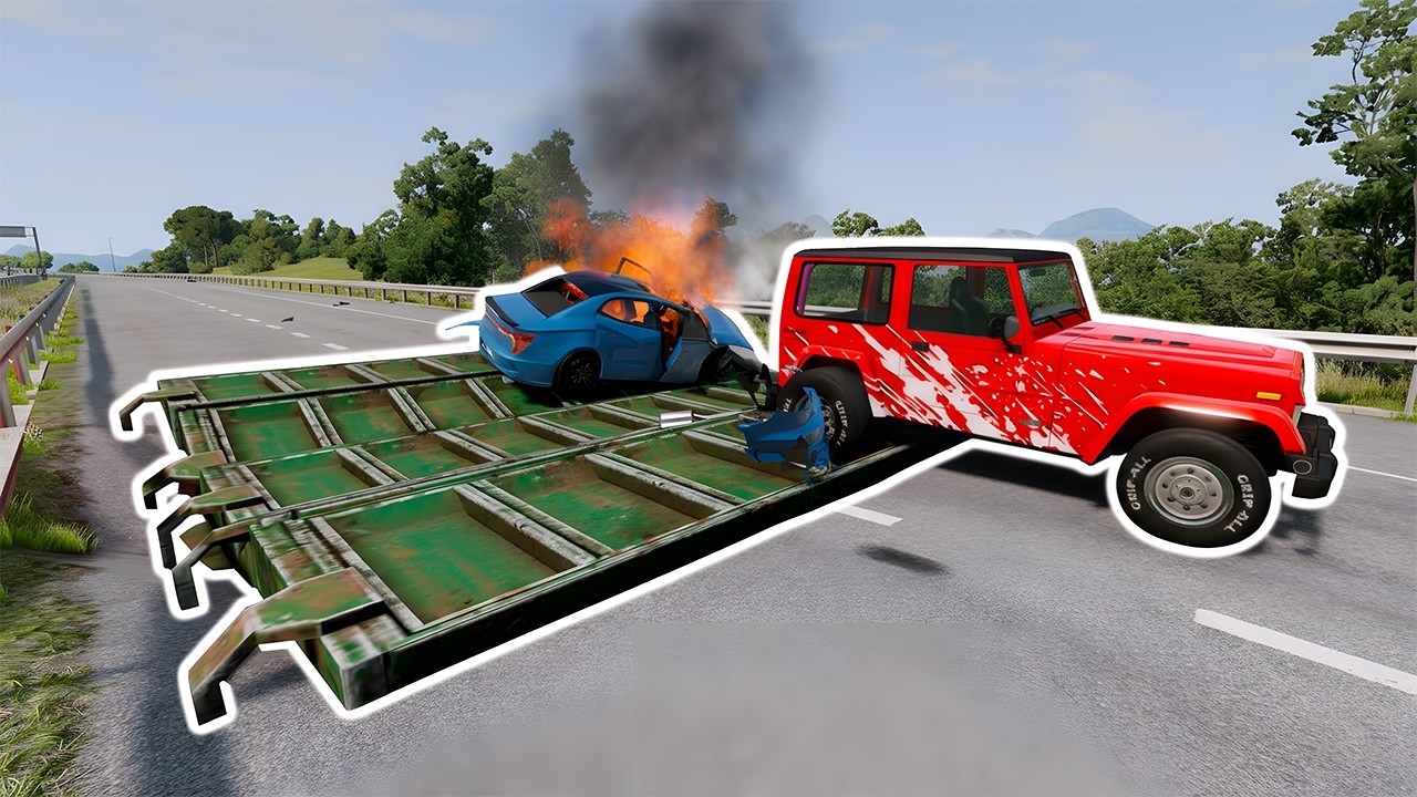 Deadly Roadblock Challenge!🚗💣
