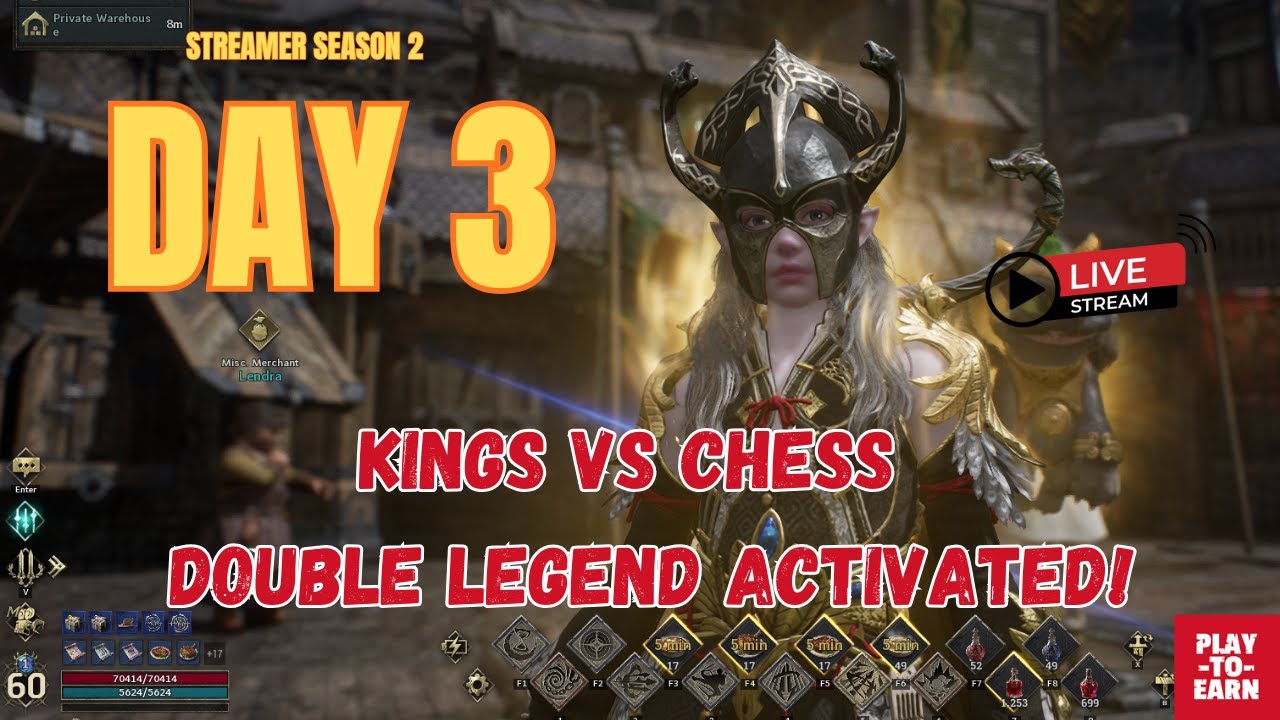 Legend of Ymir – Season 2 Day 3 Livestream | Kings vs Chess  Double Legend Activated!