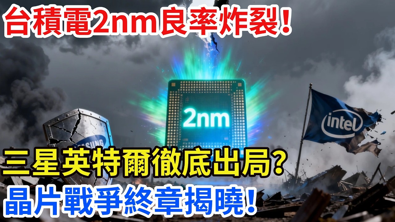 晶片大戰大結局！ 台積電2奈米良率曝光，三星英特爾還能有機會嗎？【匠行強國】#工程#科技#中國基建#科普#高鐵#芯片 #全球趨勢新聞#科技#熱門