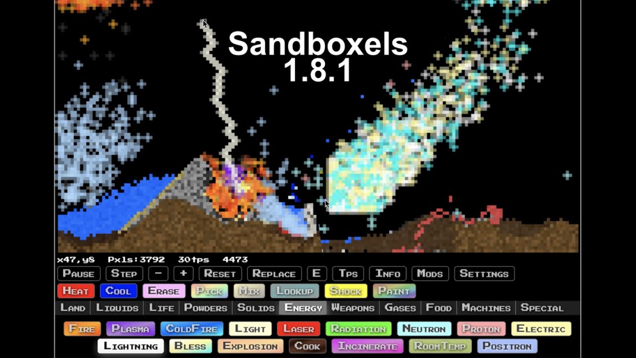 Lightning & Bless - Sandboxels 1.8.1