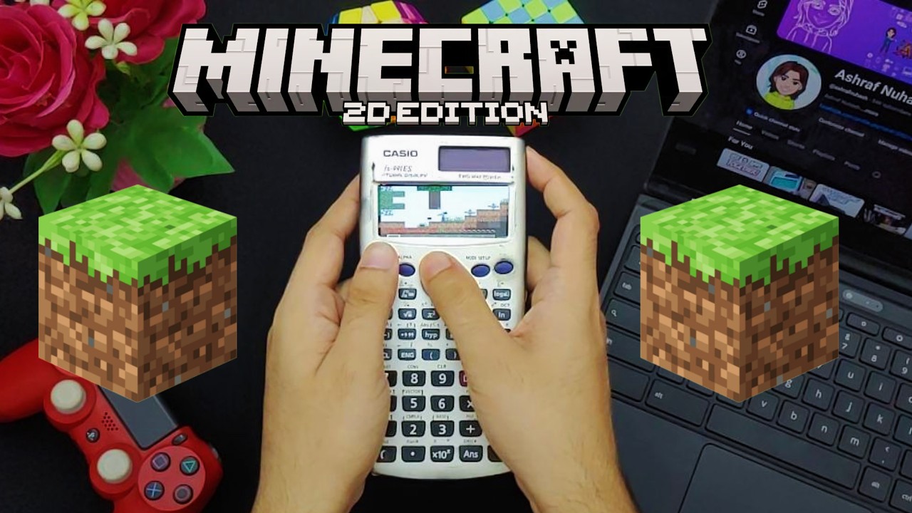 Playing Minecraft on Calculator ! 😁 #minecraft #calculator #casio #casiocalculator #viral #gameplay