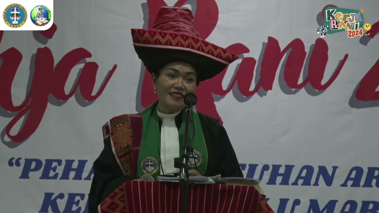 Khotbah Pendeta Jenny Eva Br Karosekali (Kerja Rani GBKP Runggun Cengkareng 2024)