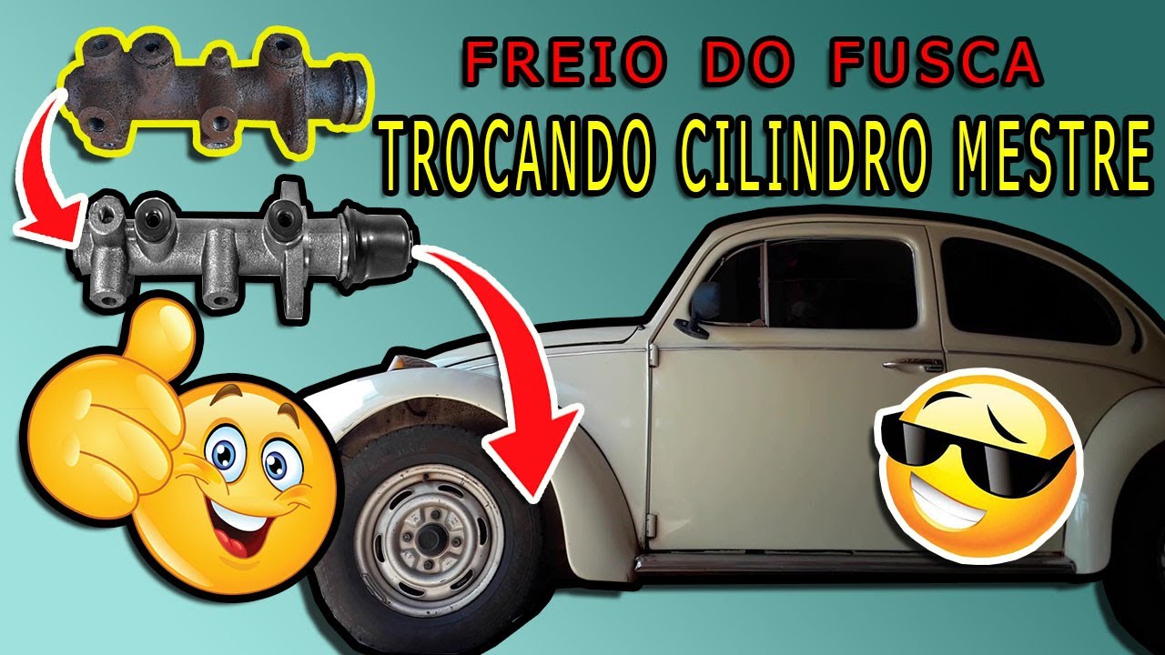 Como trocar o cilindro mestre do freio do Fusca -TODOS