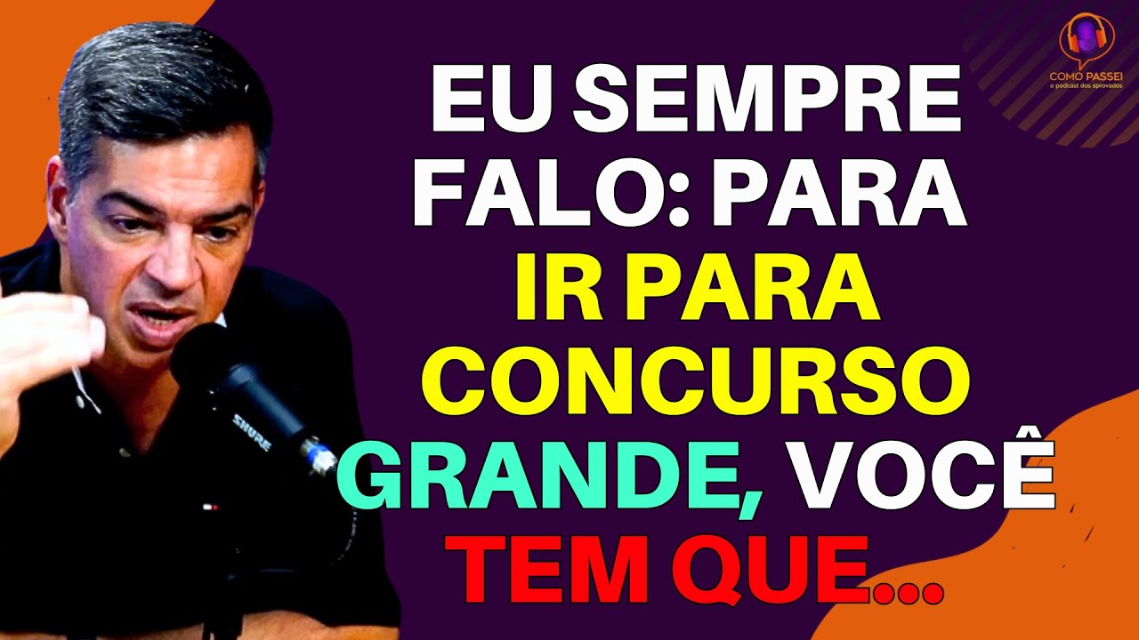 Essa é a condição para quem estuda para concursos grandes