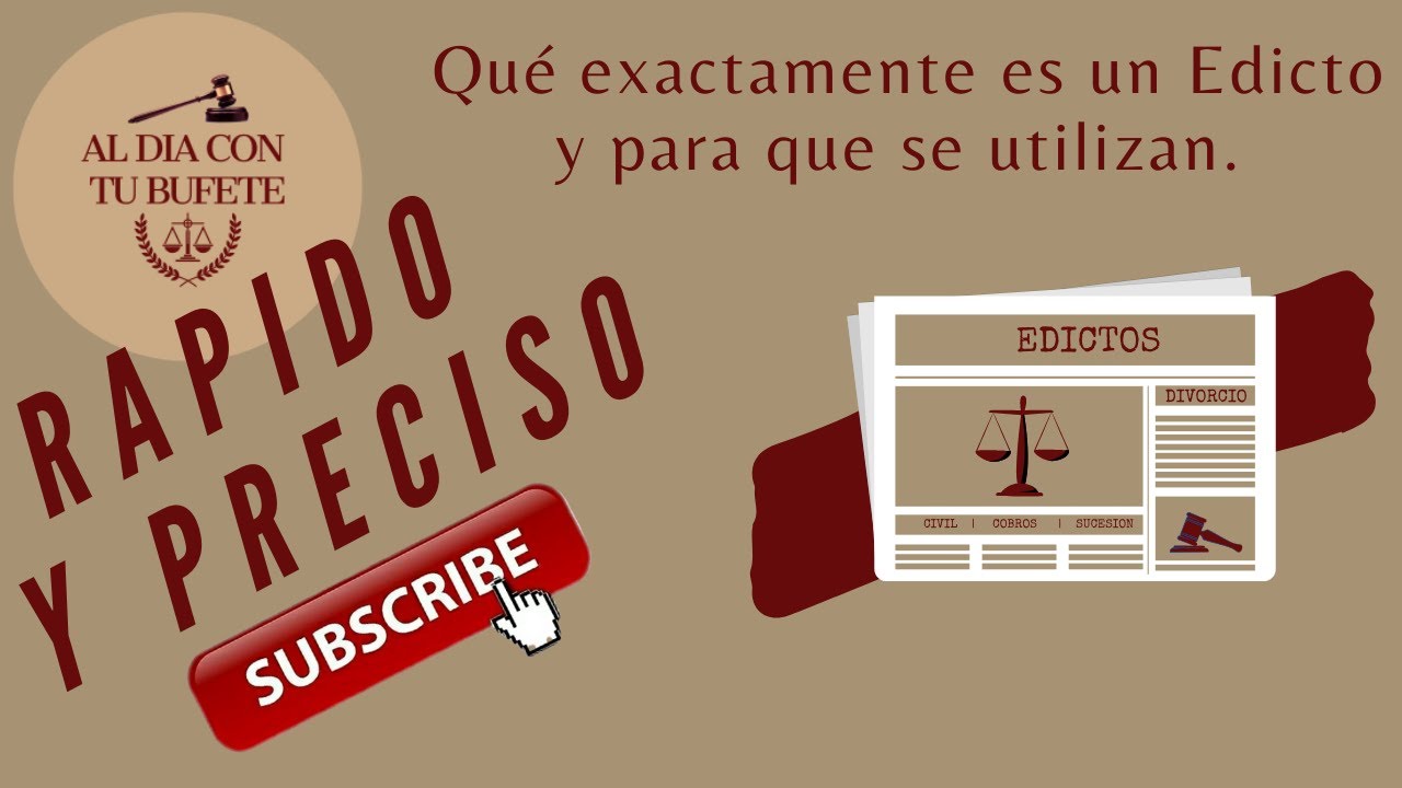Que es un Edicto (Con Ejemplos)