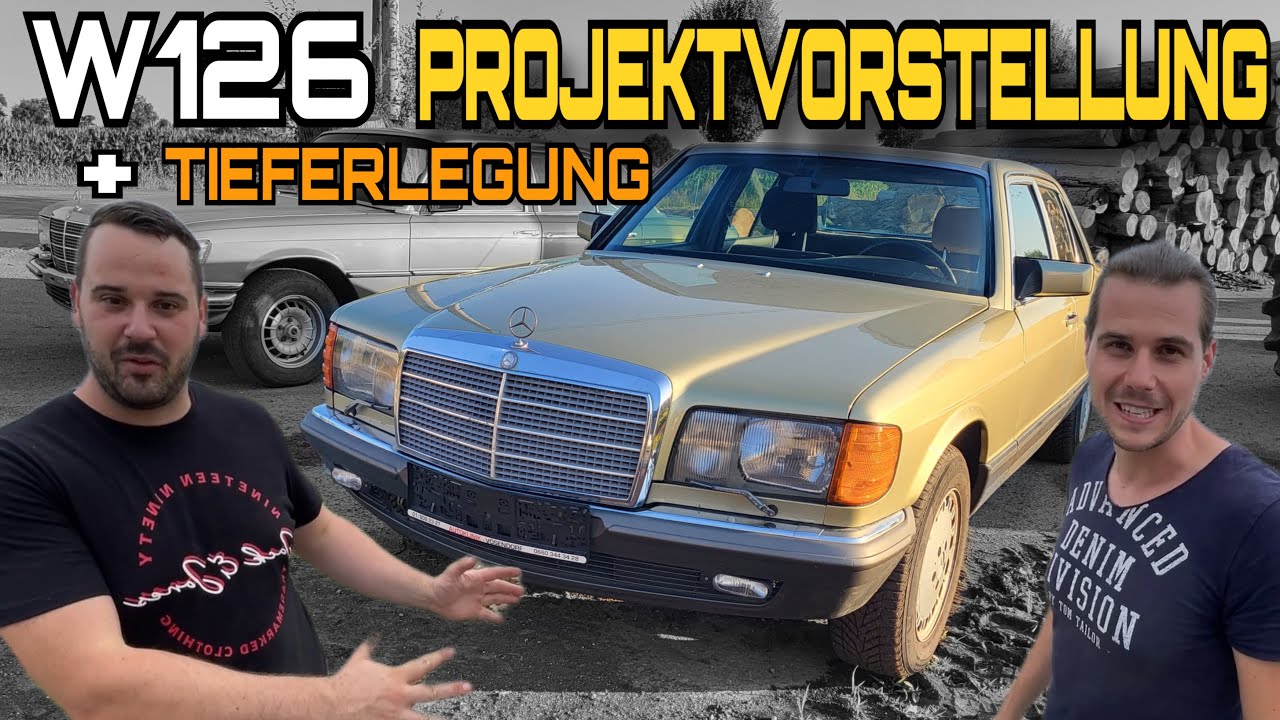 CHEFKARRE der 80er! - Mercedes Benz W126 280SE Projektvorstellung und Tieferlegung | WT-GARAGE
