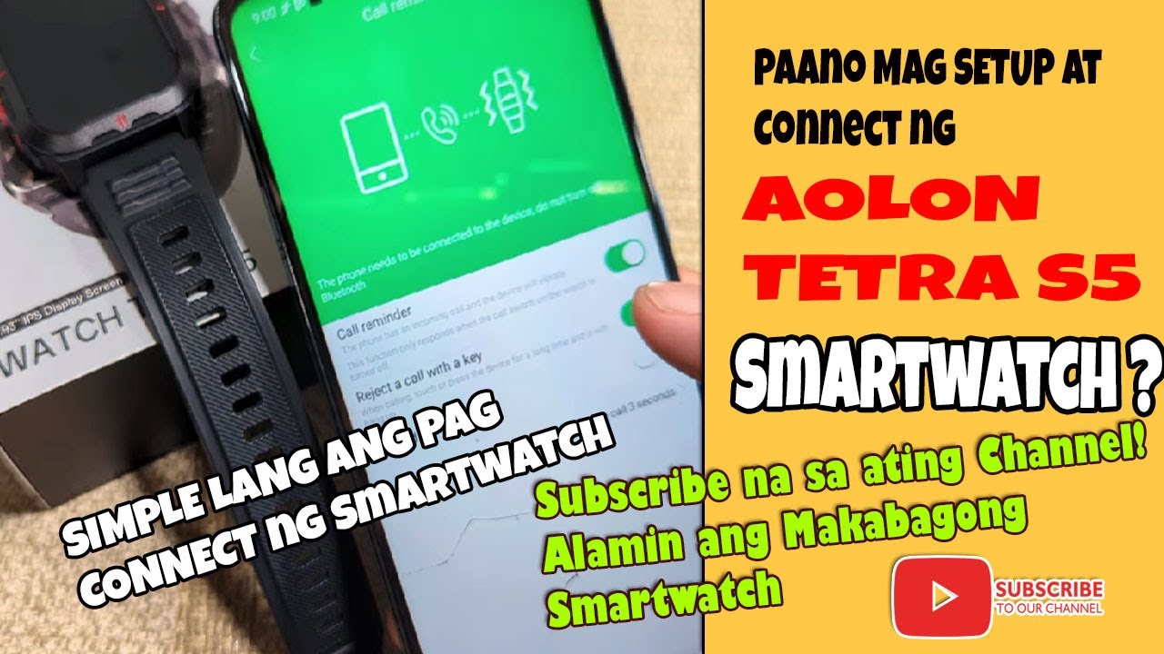 Tutorial kung Paano Mag Setup ng AOLON Watch Tetra S5 Smartwatch sa Glory Fit App