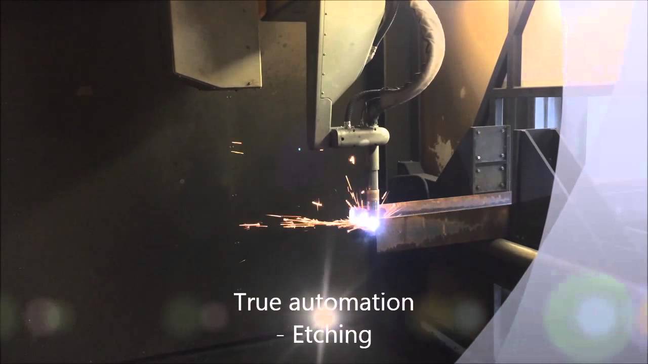 Structural steel beam coping robot that cuts all beams, plate & pipe - Metaltek XB1200