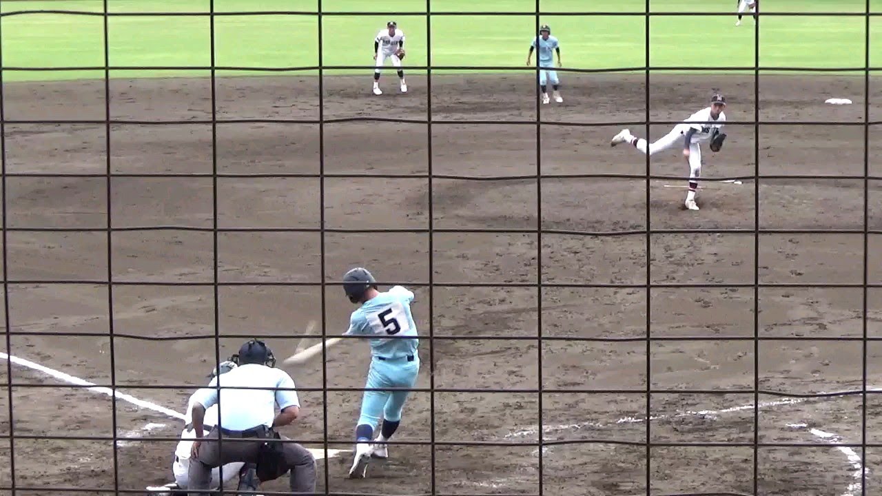 近江高校 2点ビハインドの9回表 2死満塁 中瀬樹選手 走者一掃 逆転タイムリー2塁打 11-10 社高校 - 近江高校 秋季高校野球 近畿大会 1回戦 2021年10月18日