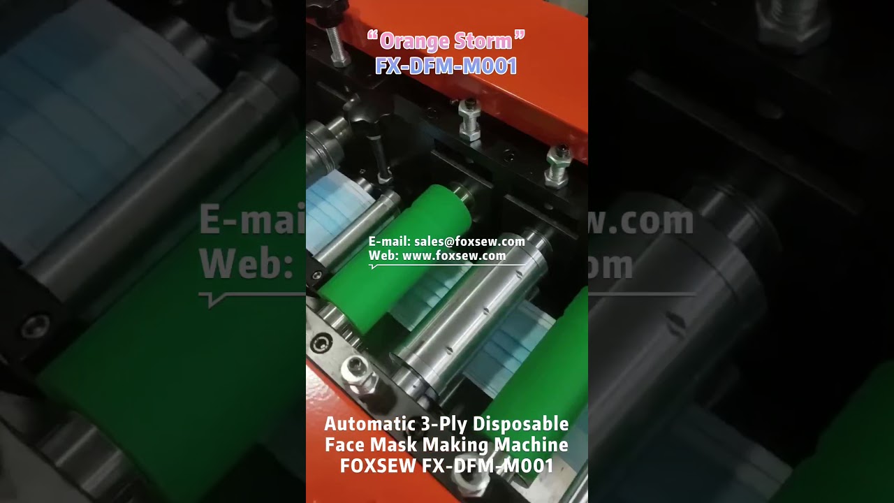 Automatic 3-Ply Disposable Face Mask Making Machine