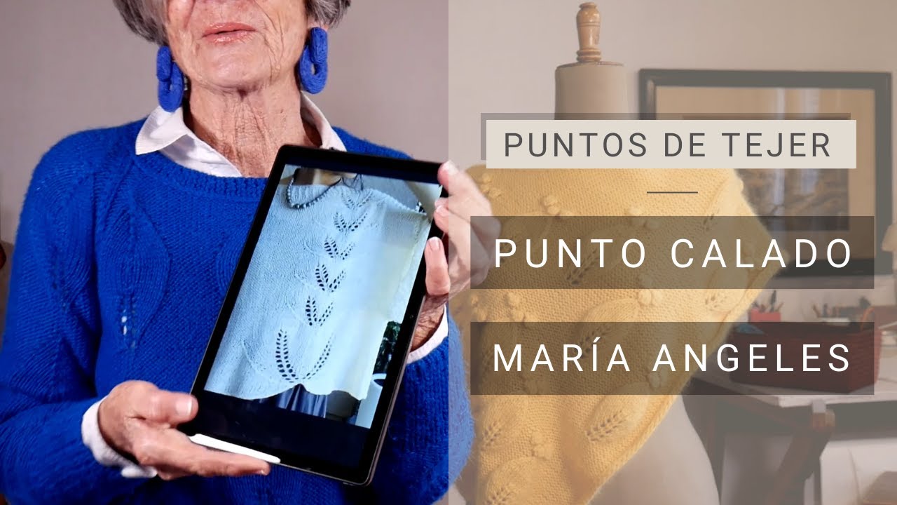 Punto calado hojas Maria Angeles 🧶 Puntos calados