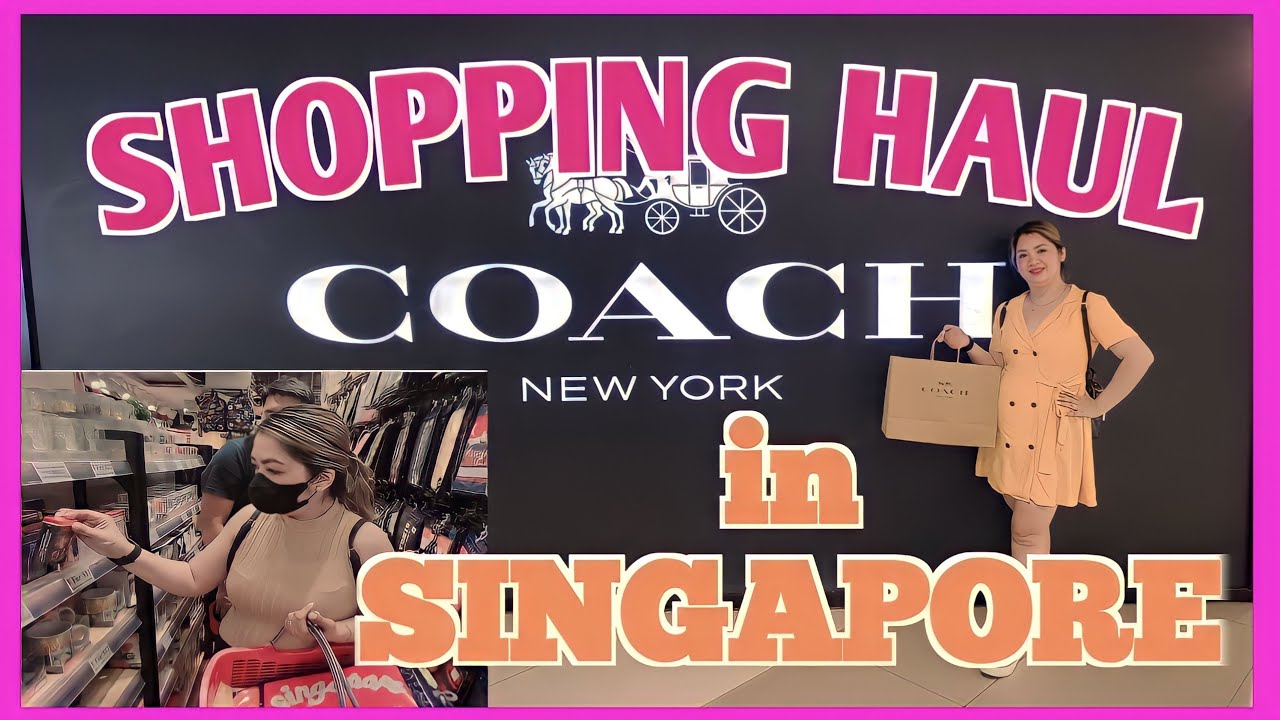 SHOPPING HAUL IN SG | MURANG BILIHAN NG  PASALUBONG SINGAPORE | SALE OUTLETS | COACH #shoppinghaul