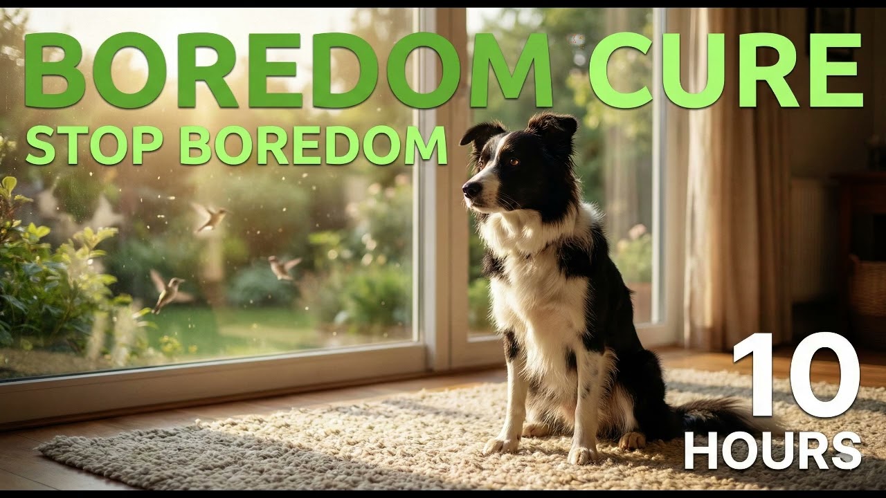 [Boredom Cure 🐦] 10 Hours Happy Music for Dogs 🌿 Anti-Boredom & Anxiety Relief | 강아지 지루함 해소, 분리불안 완화