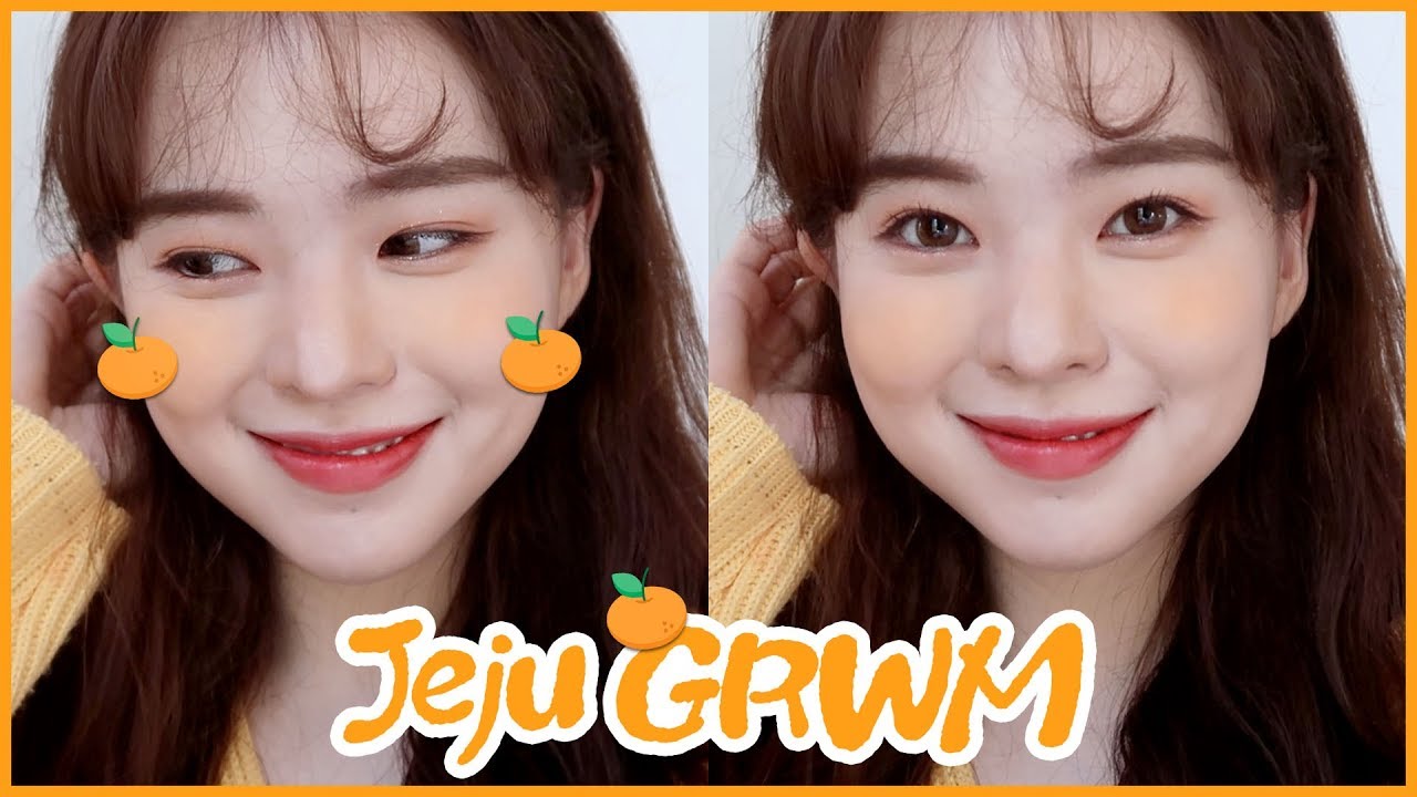 수줍은 감귤상 메이크업🍊 제주도에서 같이준비해요🌴+제주vlog