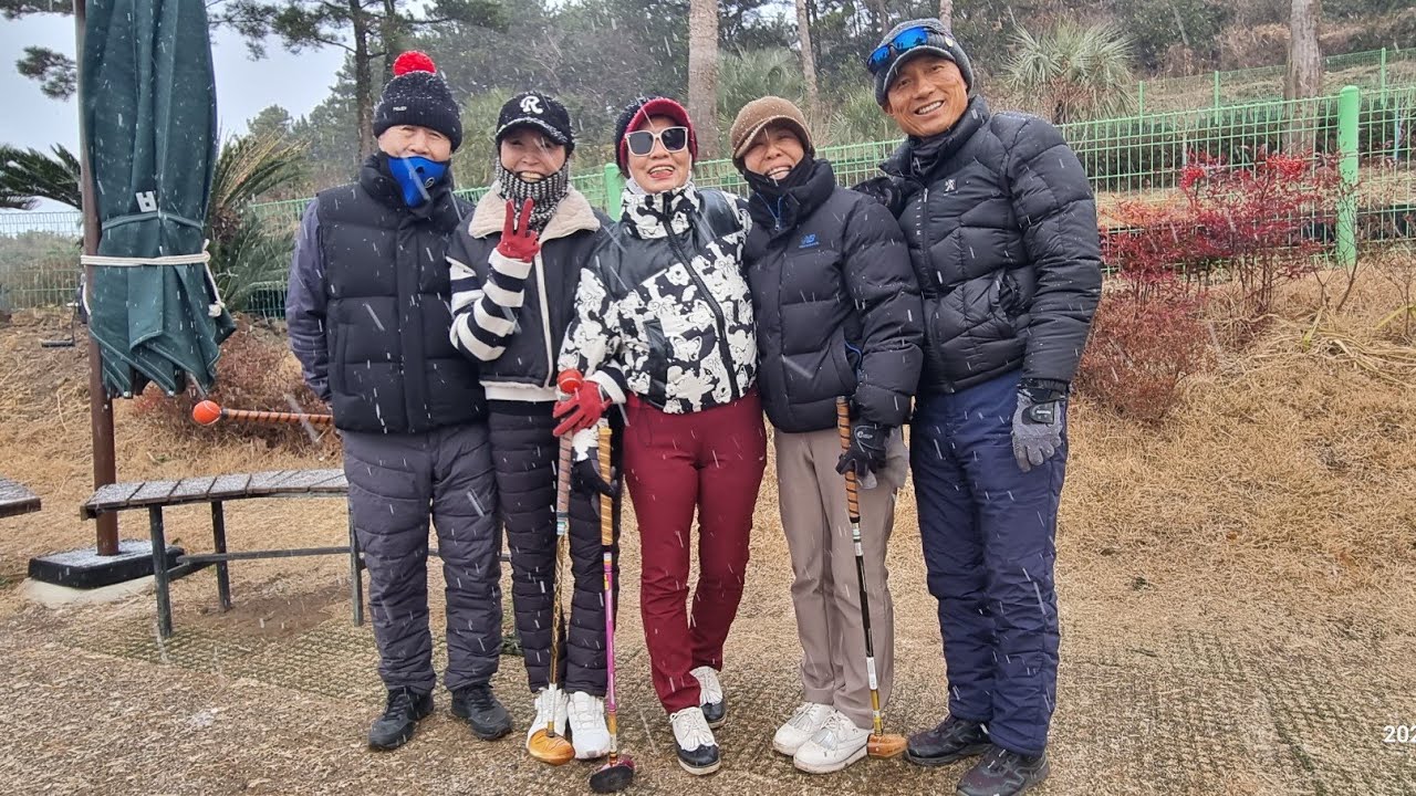 눈오는 날 강창학파크골프장의 추억 라운딩 20260122