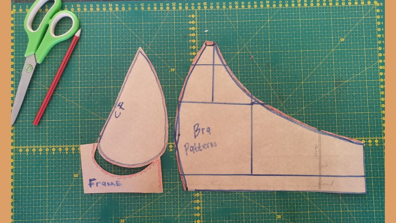How to make a bralette pattern at home.