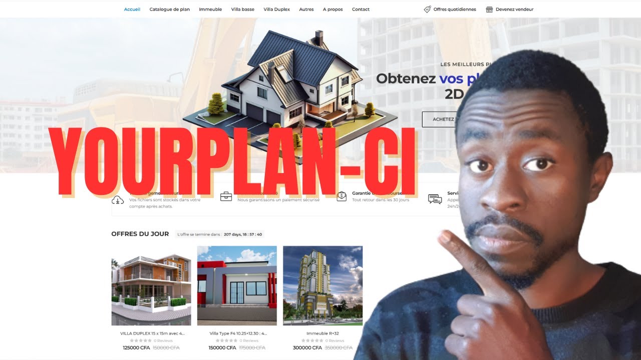 YOURPLAN-CI : LE SITE IDÉAL POUR VENTRE VOS PLANS DE CONSTRUCTION