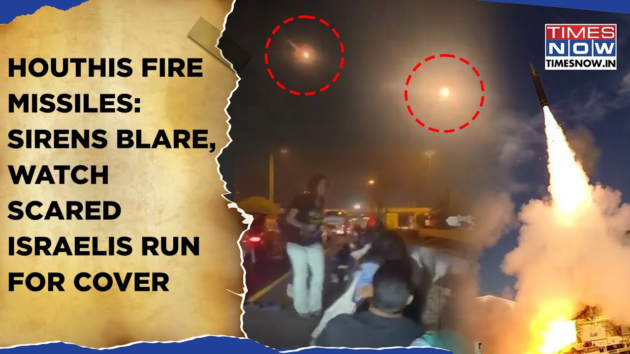 IDF Arrow In Action As Houthis Fire Missiles| Watch Scared Israelis Run For Cover As Sirens Blare