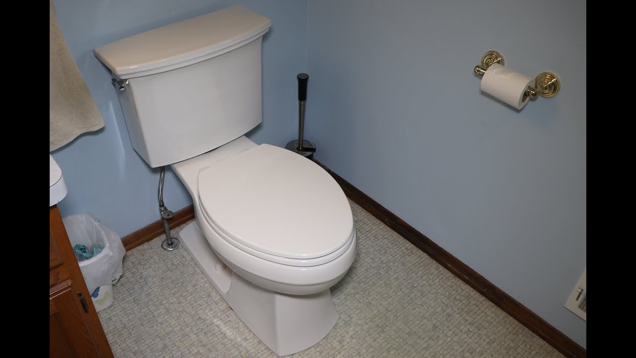 Installing A Kohler Lintelle 1 28 GPF Toilet Kit From Costco