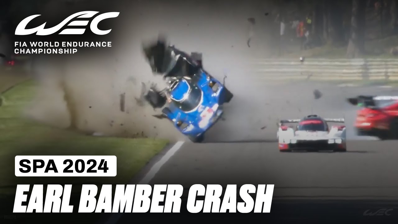 (DRIVERS OK) Earl Bamber's Huge Crash Causes Red Flag I 2024 TotalEnergies 6 Hours of Spa I FIA WEC