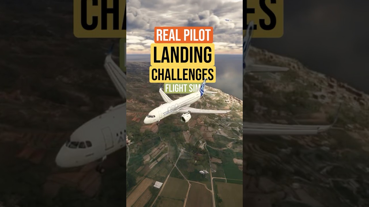 Real Pilot Tries Landing Challenges on Flight Sim
