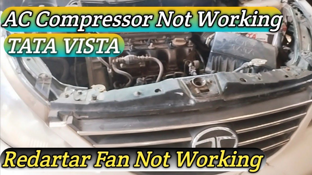 AC Compressor Not Working! TATA VISTA! Redartar Fan Not working #ac #tata #AC repair