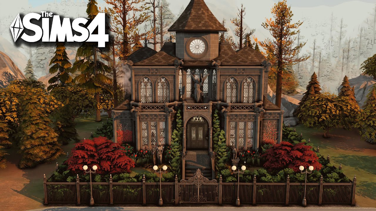 Готическое поместье — быстрая постройка в Sims 4