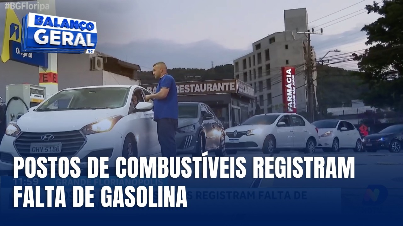 Falta de gasolina provoca filas em postos da Grande Florianópolis